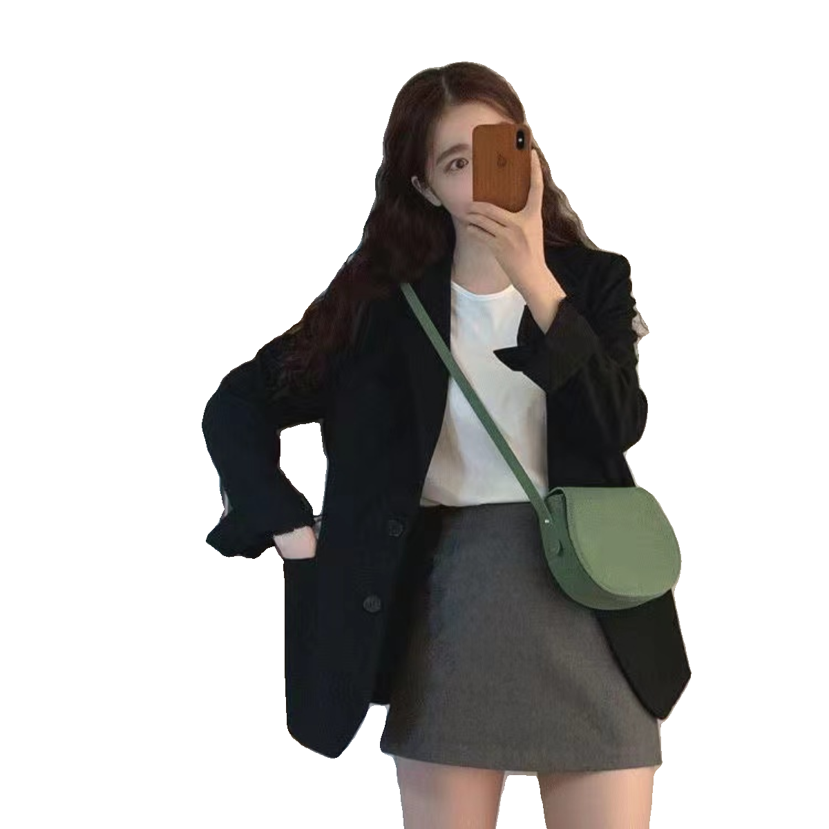 Весна осень классический пиджак костюма, стиль высокого качества, 2024 год, корейский стиль, для полных женщин, облегающий