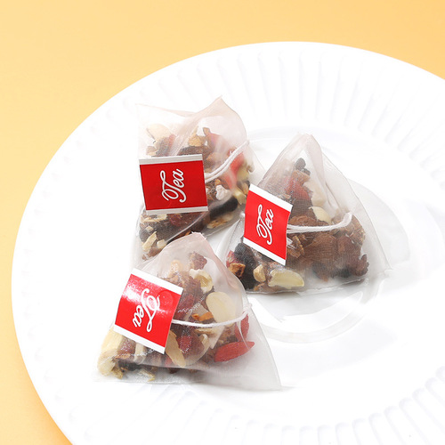 Qi, blood, vitality, women's tea triangle bag, American ginseng, Ganoderma lucidum, astragalus tea, longan, Codonopsis pilosula, traditional Chinese medicine, health tea bag