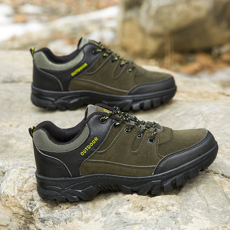 Кроссовки на шнуровке Мужские туфли на плоском каблуке 2024 Круглосуточная строительная площадка обувь по страхованию труда трансграничная обувь для альпинизма на открытом воздухе