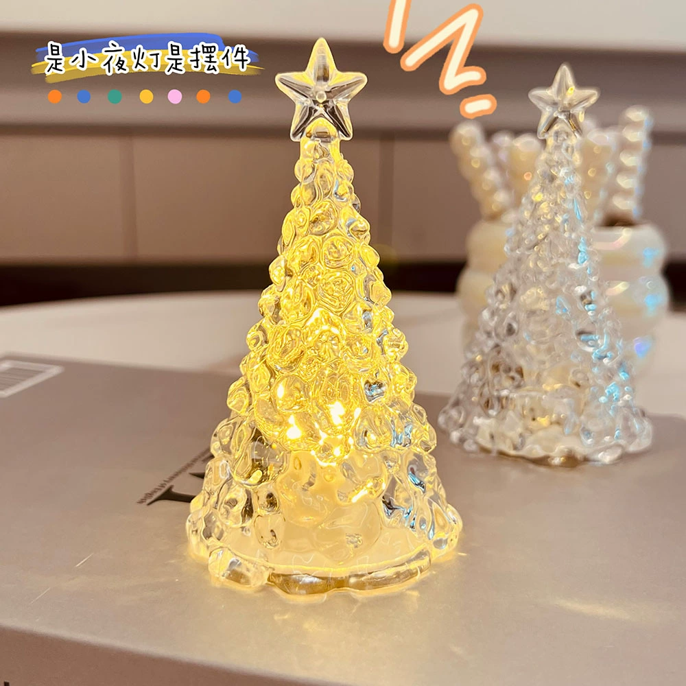 Рождественская елка хрустальная ночница Рождественский декоративный светильник