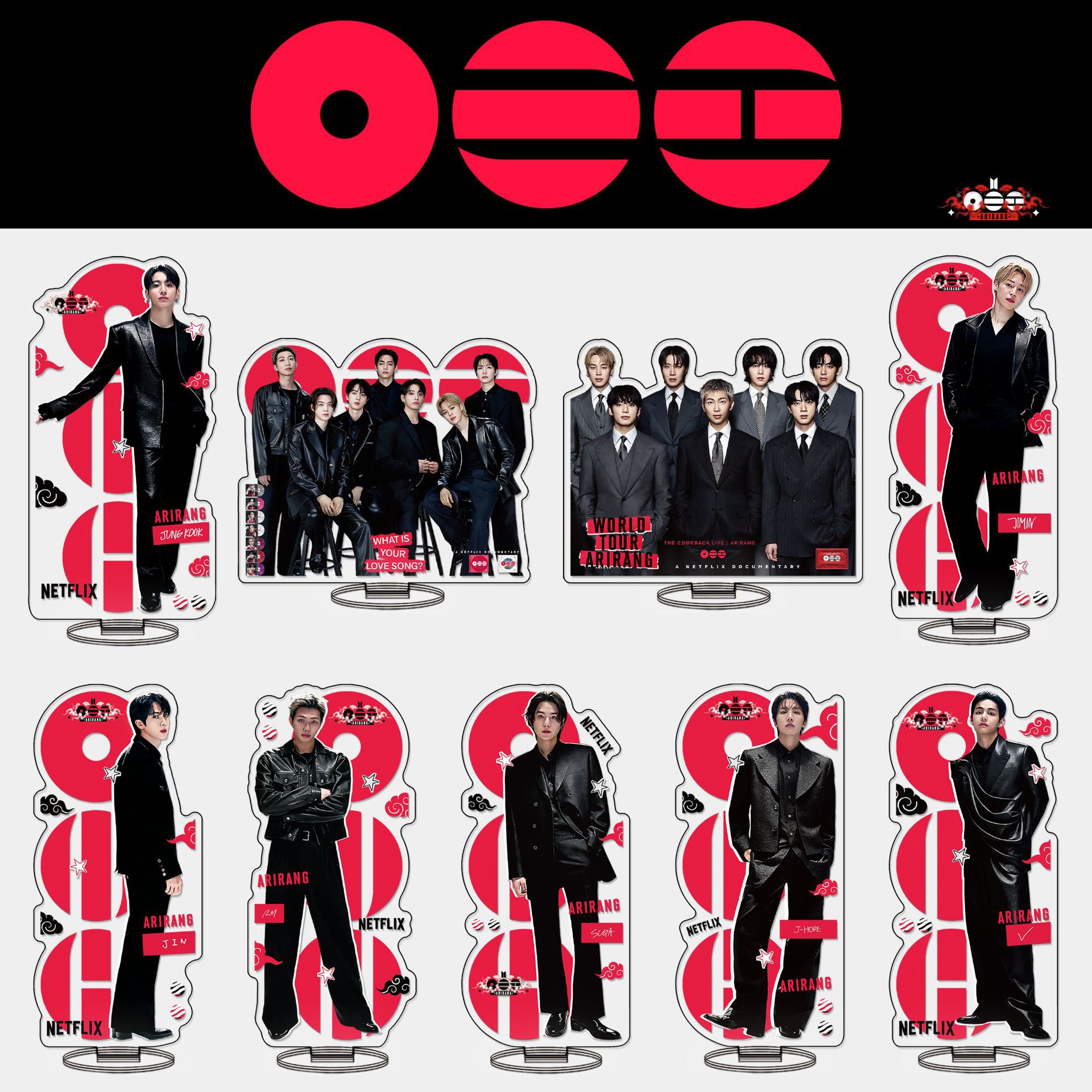 Bts Standee Kpop Comeback Album Arirang Jungkook Merchandise Display Stand Acrylic