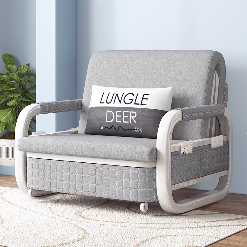 Folding Sofa Bed, Single-Person, Dual-Purpose, Suitable for Small Apartments, Living Room Guest Bed, Rental Room Storage, Foldable