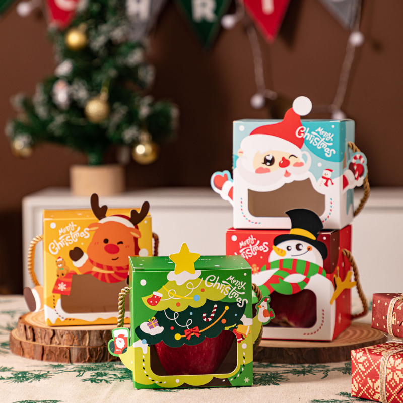 クリスマスのリンゴの箱を卸売りします。|undefined