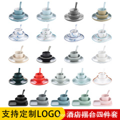メラミン中国式四点セットの食器とスプーンホテルの火鍋店のバーベキュー店の業務用食器とセットの食器の卸売り
