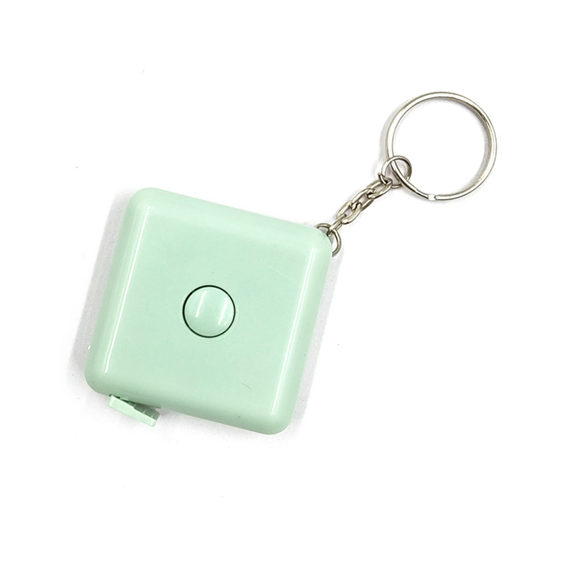 Small square keychain for elementary school students, ruler, 1.5meter, Nordic style