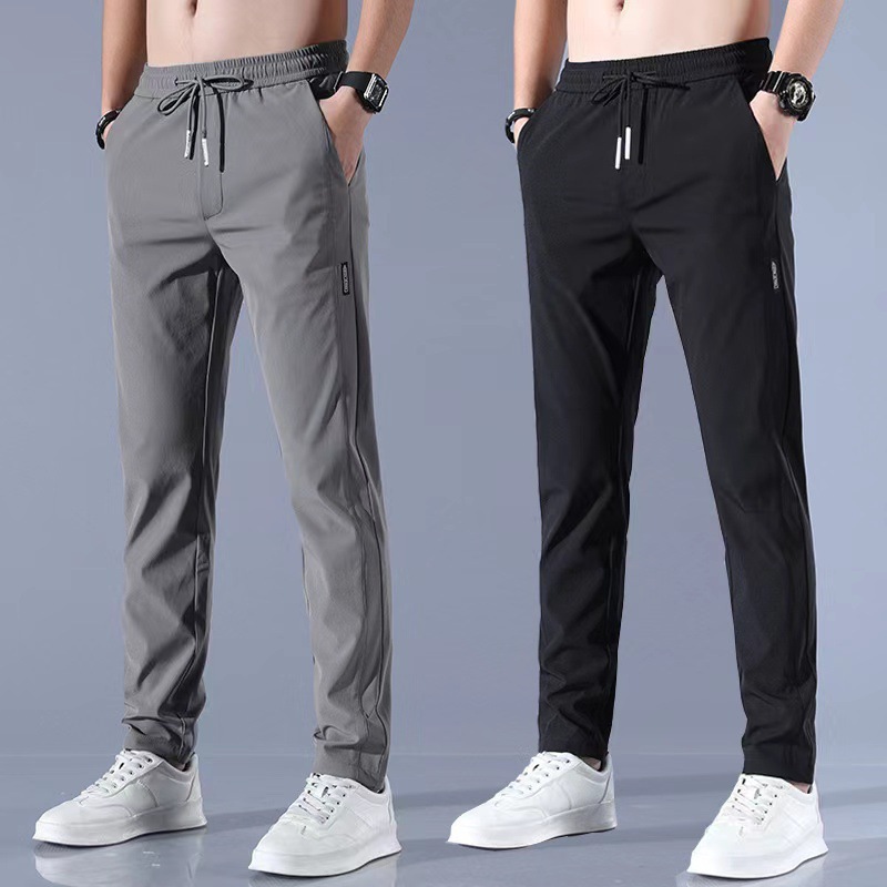 Summer silk thin breathable wear-resistant casual trousers