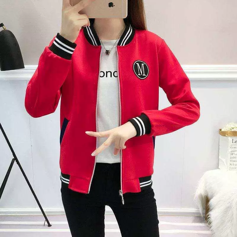 外套女春秋2025春秋新款韩版棒球服宽松胖mm加肥女装200斤