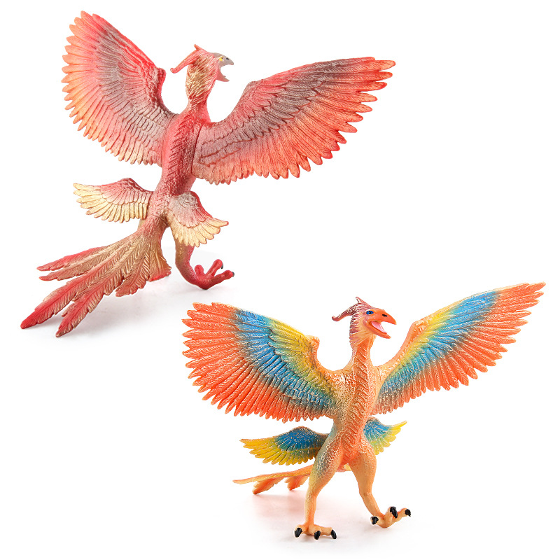 Mito mágico para niños historia Dragón volador cuatro Dios Bestia modelo simulación animal Dragón azul Tigre blanco Zhuque Xuanwu adornos