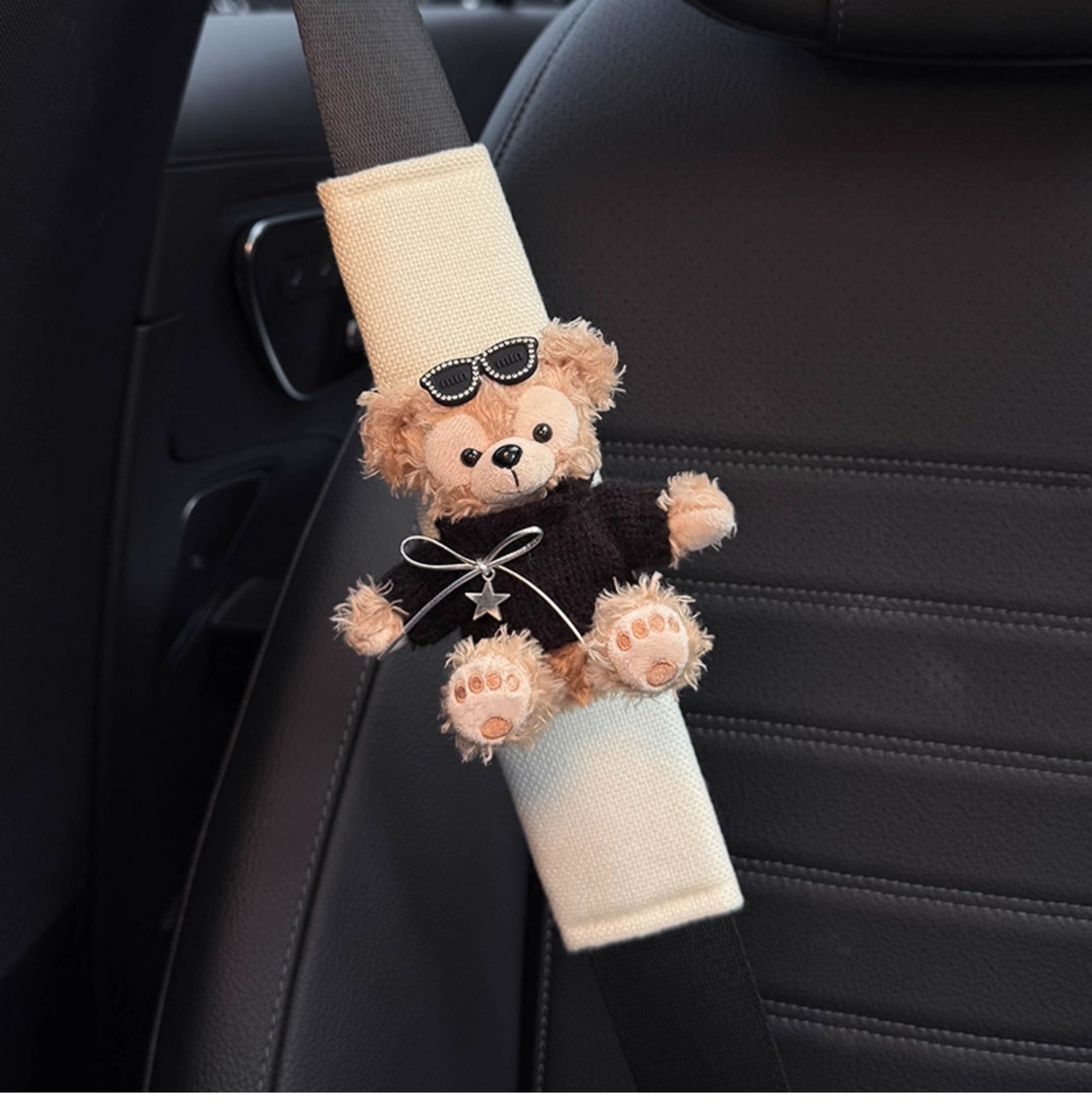 Shirley Mei Duffy Car Seat Belt Shoulder Cover Car Seat Belt Decoration Anti-Wear Clothes Couple Pair of Women