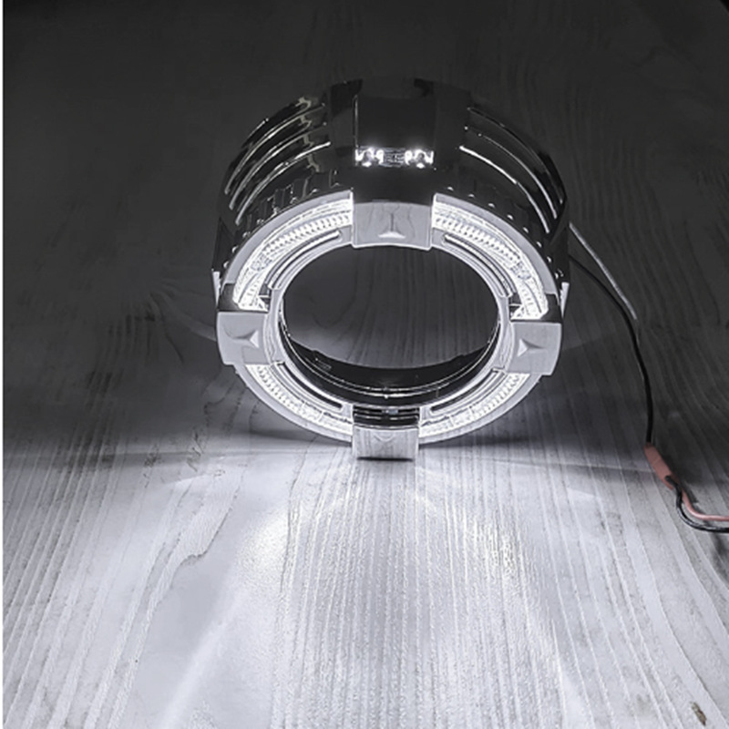 3.0inh versión deportiva Liberty Man en una cubierta de lámpara de automóvil decoración de cubierta modificada lente de doble luz