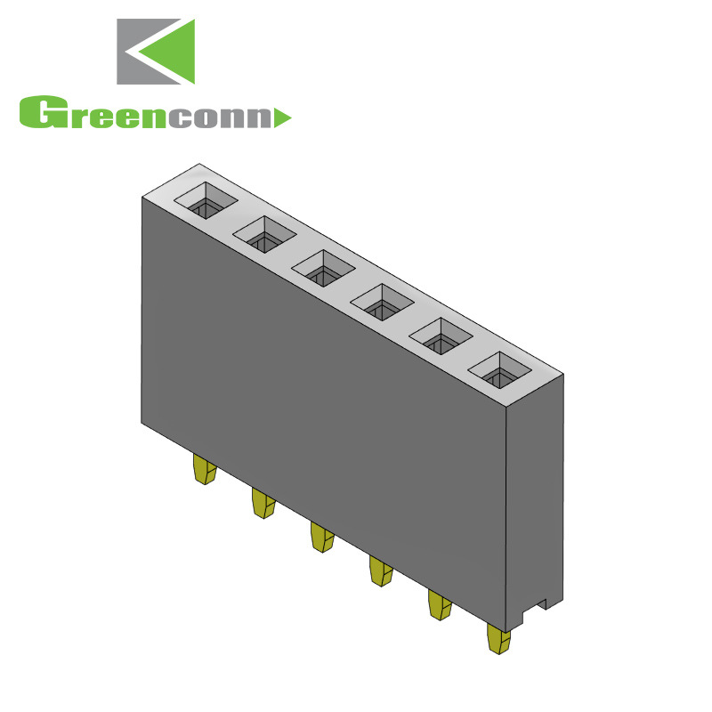 Greenconn连接器间距2.54mm排母单排系列2-40P DIP接口排母连接器