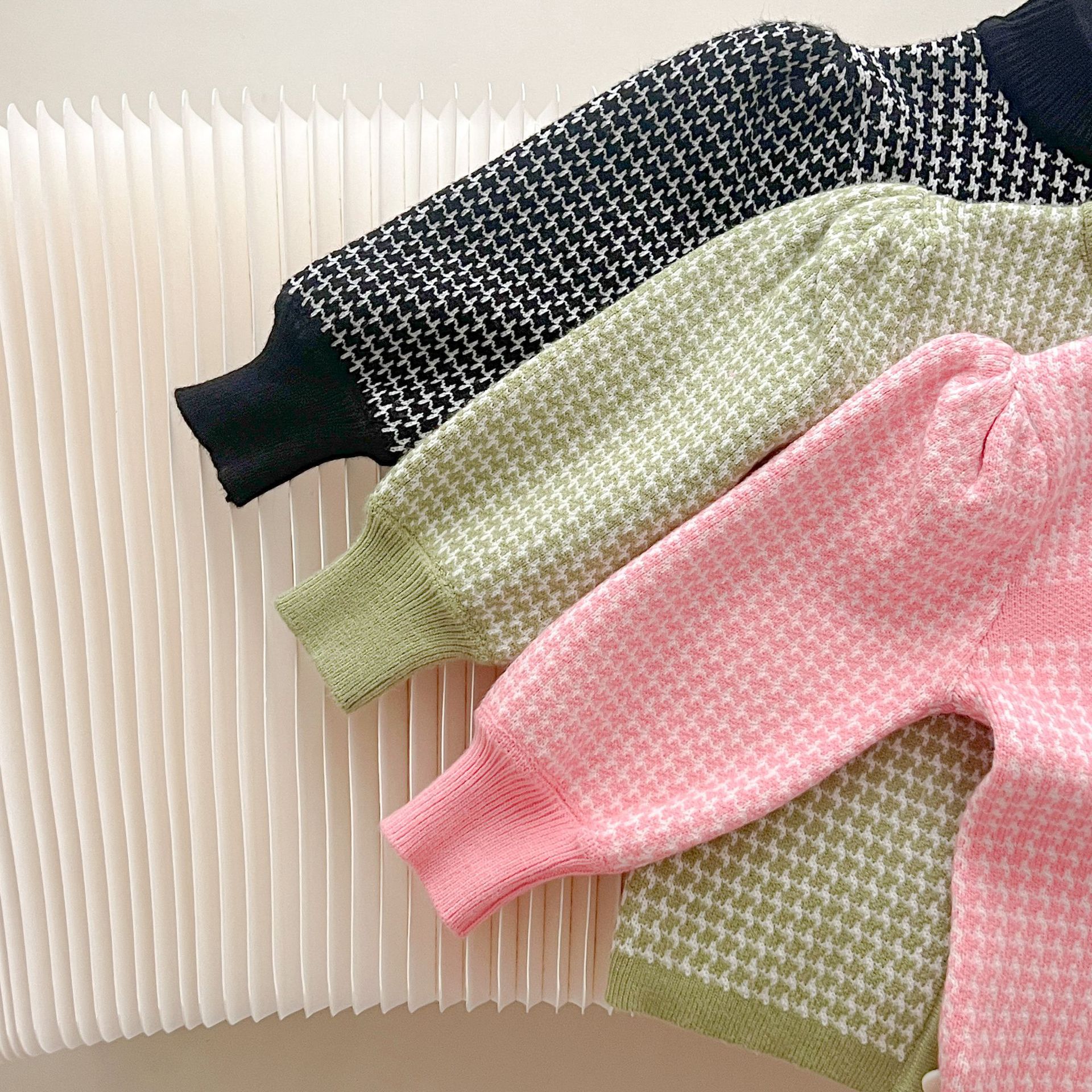 JINYONG 2024 New Autumn and Winter Knitted Girl's Small Fragrant Style Set Skirt_voghion.com