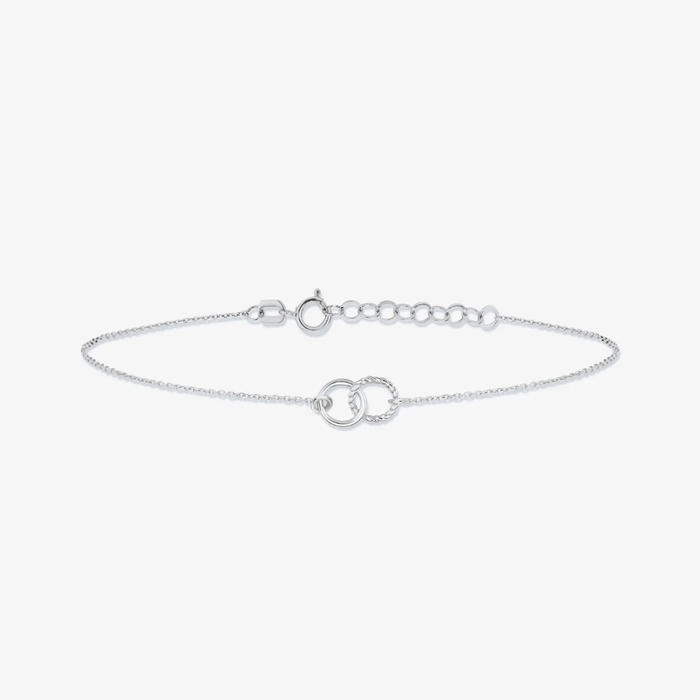 Sterling Silver IG Style Simple Style Circle Plating Bracelets display picture 5