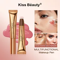 Kissbeauty многофункциональная ручка для макияжа жидкая подсветка Румяна ремонтная ручка перламутровая тонкая вспышка естественное Осветление ЛИЦА