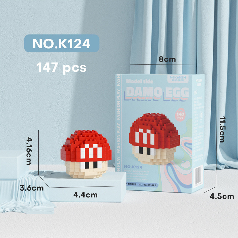 K124 красный гриб яйцо дхарма