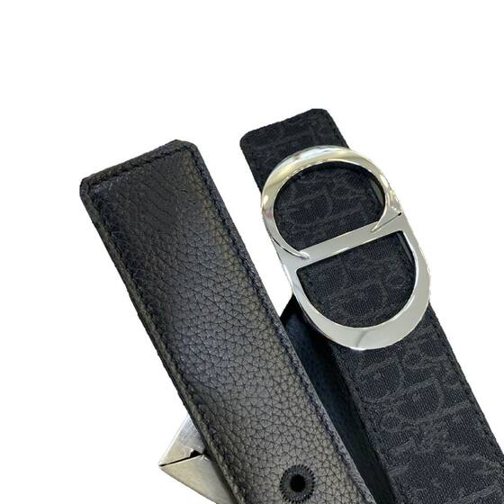 Cross-border High-end Top-layer Cowhide Belt Fashion CD Alphabet Buckle Couple Belt Business Casual Elegant All-match Belt