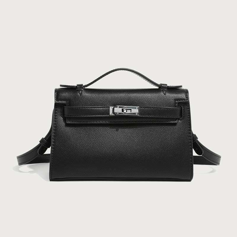 Bolso Kelly de verano, nuevo y a la moda, sencillo y elegante para ir al trabajo, clásico y versátil, bolso de mujer tipo bandolera, de mano, con un toque de calidad.