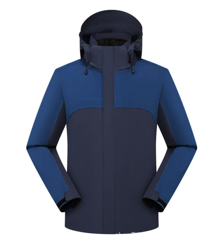 户外冲锋衣定 制印LOGO内胆羽绒服登山外套三合一可拆卸防水防风|undefined