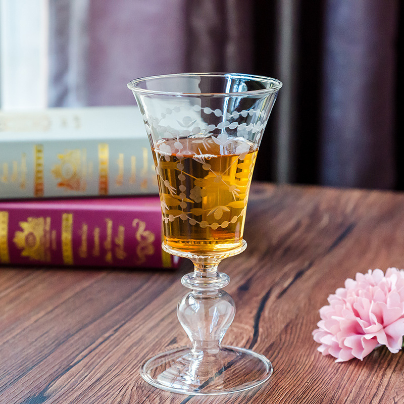 Copa copa de vino Copa tallada champán vidrio borosilicato yogur taza de jugo