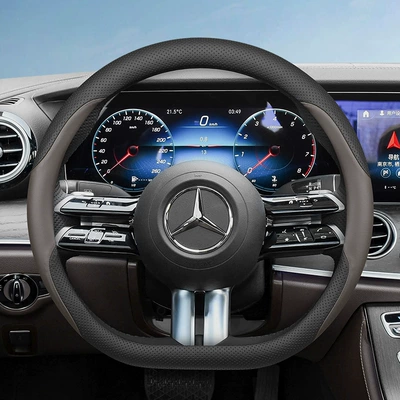 Steering wheel cover wheel cover leather ultra-thin
