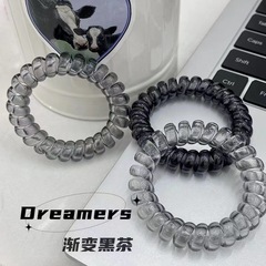 氷透冷淡系電話線ヘアリング韓国insブレスレット馬尾頭紐髪飾り甘美清新無痕皮筋