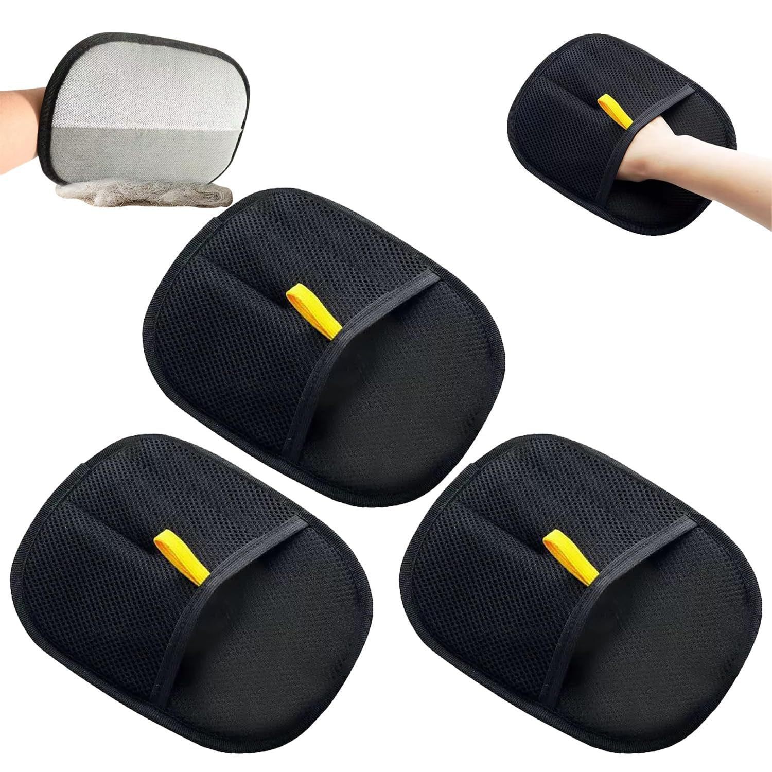 Guantes de depilación, cerdas de dos vías electrostáticas para mascotas, artefacto de depilación pegajosa, limpiador de pelo de gato, guantes de afeitado de pelo de gato