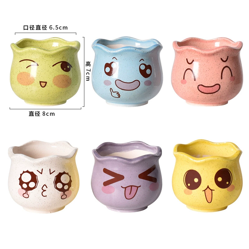 Мультяшная милая table flowerpot, (Cross-border trading), кактус