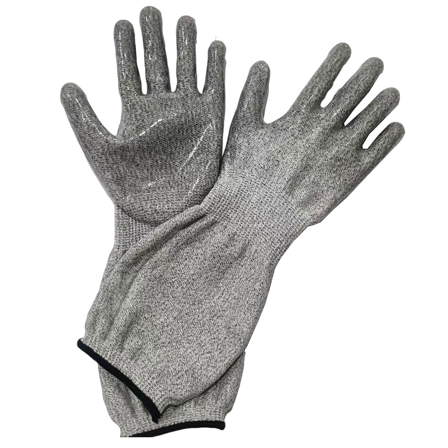 13HPPE防割手套五级防切割硅胶防滑手套耐磨防划伤玻璃搬运食品级