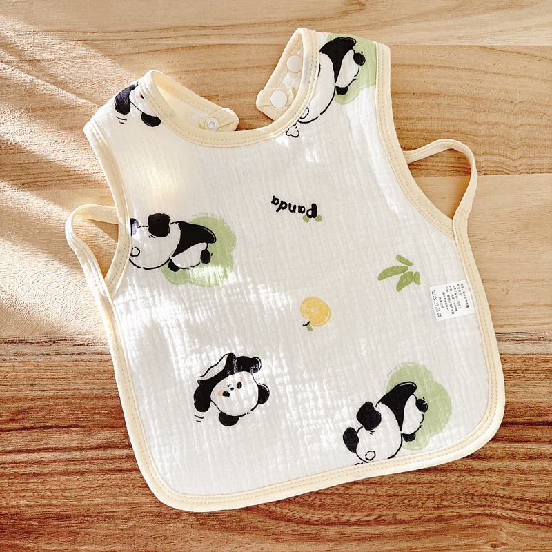 Babecera de algodón para bebés y bebés, toalla de saliva impermeable, toalla de almohadilla de leche anti-vomitación, bolsillo de comida, otoño y invierno