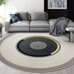 Light Luxury Round Rug Floor Mat for Drum Set, Round Non-Slip Mat for Home Use—Perfect for Living Room, Sofa, and Coffee Table Carpets