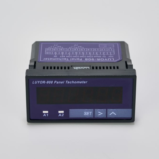 LUYOR-908面板式转速表光电转速传感器激光转速传感器