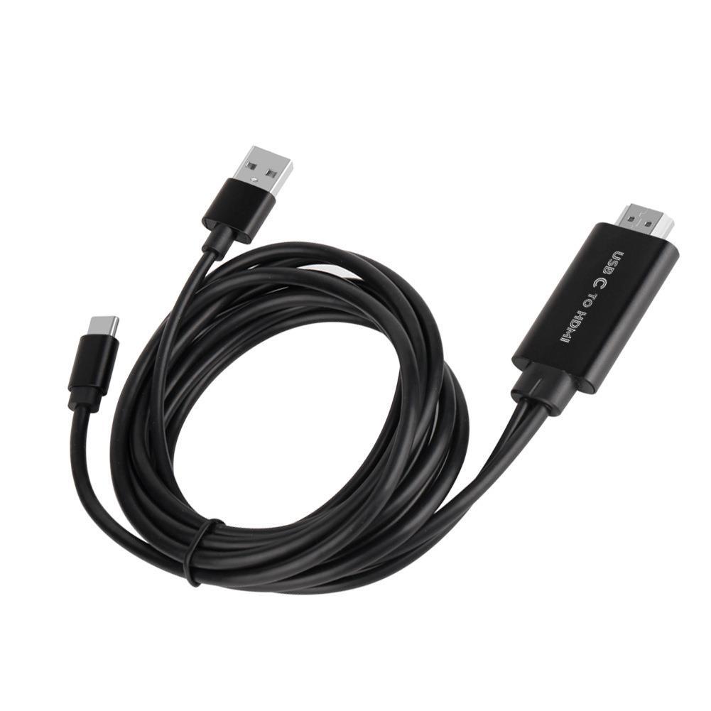 Cable de pantalla de proyección USB-C a HDMI HD tipo-c teléfono móvil mismo cable de pantalla adecuado para teléfono móvil a TV de pantalla grande