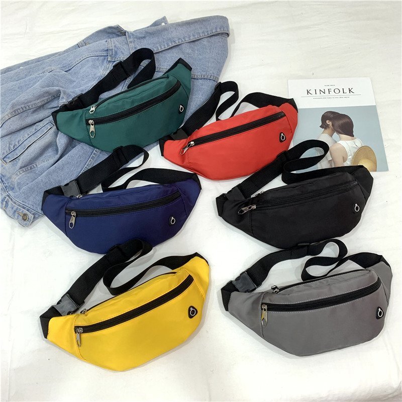 Cross-Border Colorful Waist Bag with Custom Logo, Multifunctional Versatile Chest Bag with Headphone Hole, Mobile Phone Crossbody Bag for Men and Women