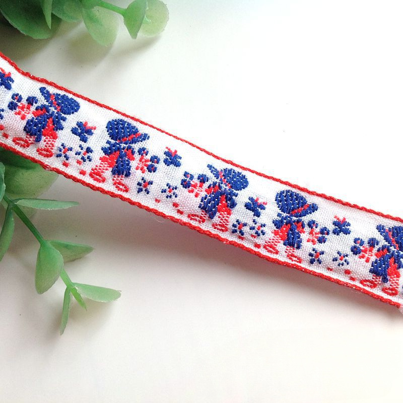 Accesorios hechos a mano cinta zakka algodón lindo dibujos animados bordado de frutas encaje tela tela tocado ropa de bebé