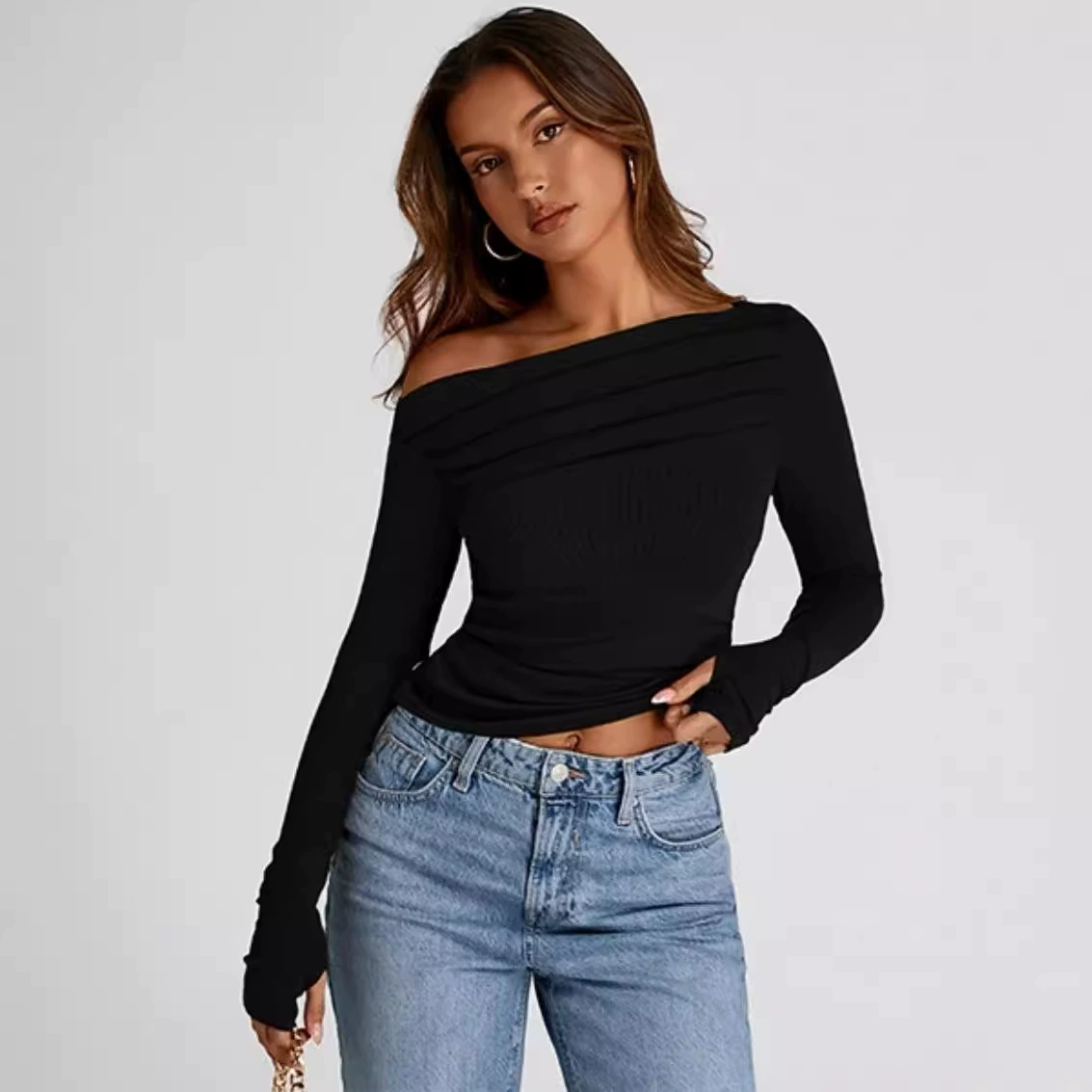 Long-sleeve, cotton cloth, Amazon, style, slim fit