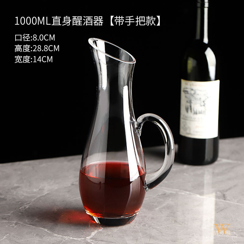 vidrio de cristal grueso vino tinto casa ligera de lujo de alto grado vino dispensador de vino extranjero vino dispensador de vino jar