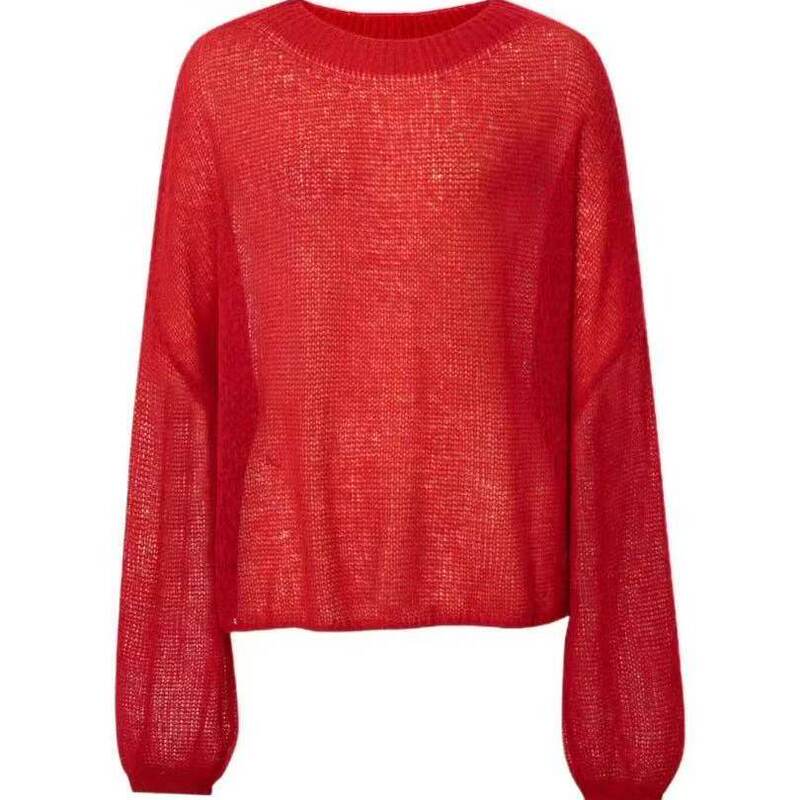 Mm Mai Mai 2026 Spring New Style Barely-There Cloud Soft Silk Cashmere Sheer Knit Sweater Top for Women 5H1130681 Mm Mai Mai 2026 Spring New Style Barely-There Cloud Soft Silk Cashmere Sheer Knit Sweater Top for Women 5H1130681