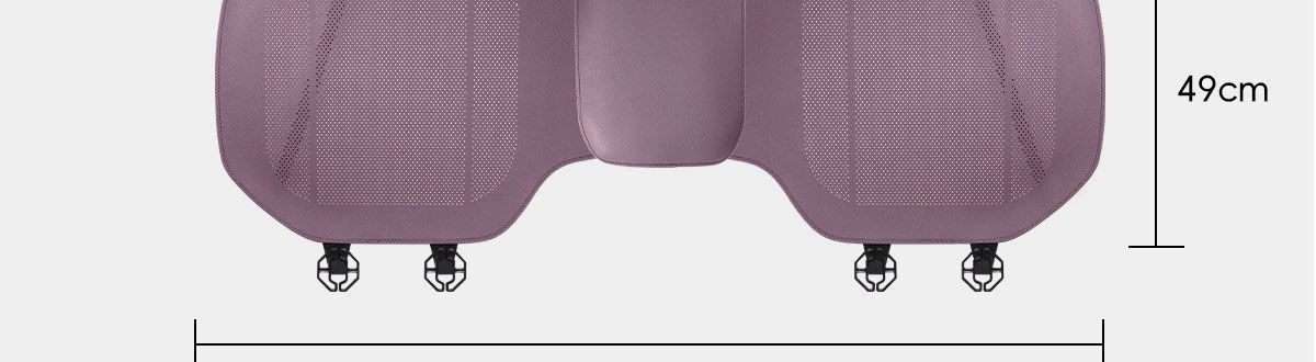 High-grade Nappa leather new single-piece women's seat cushion, purple seat pad, rear car seat cushion, suitable for all seasons