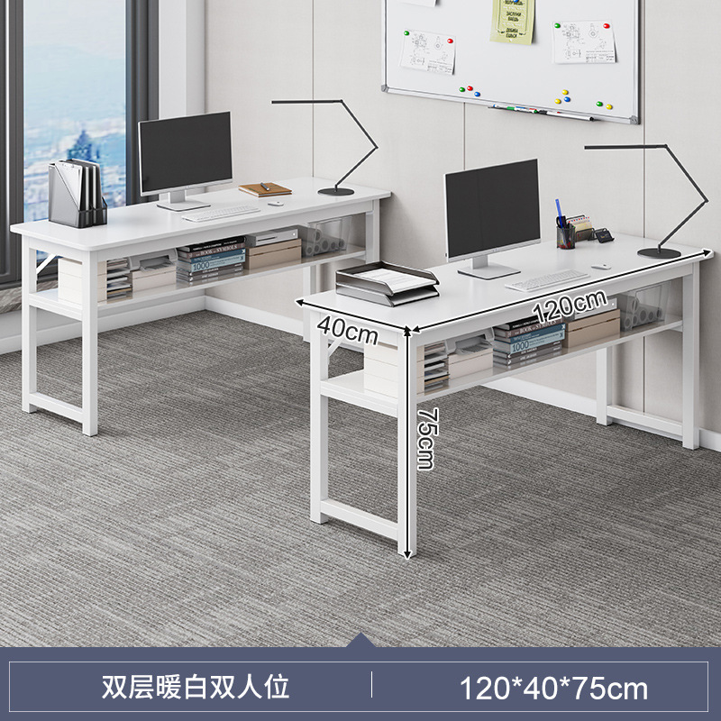 Mesa y silla de oficina combinación de mesa de personal doble mesa de personal simple mesa de computadora de escritorio moderna mesa larga mesa de trabajo