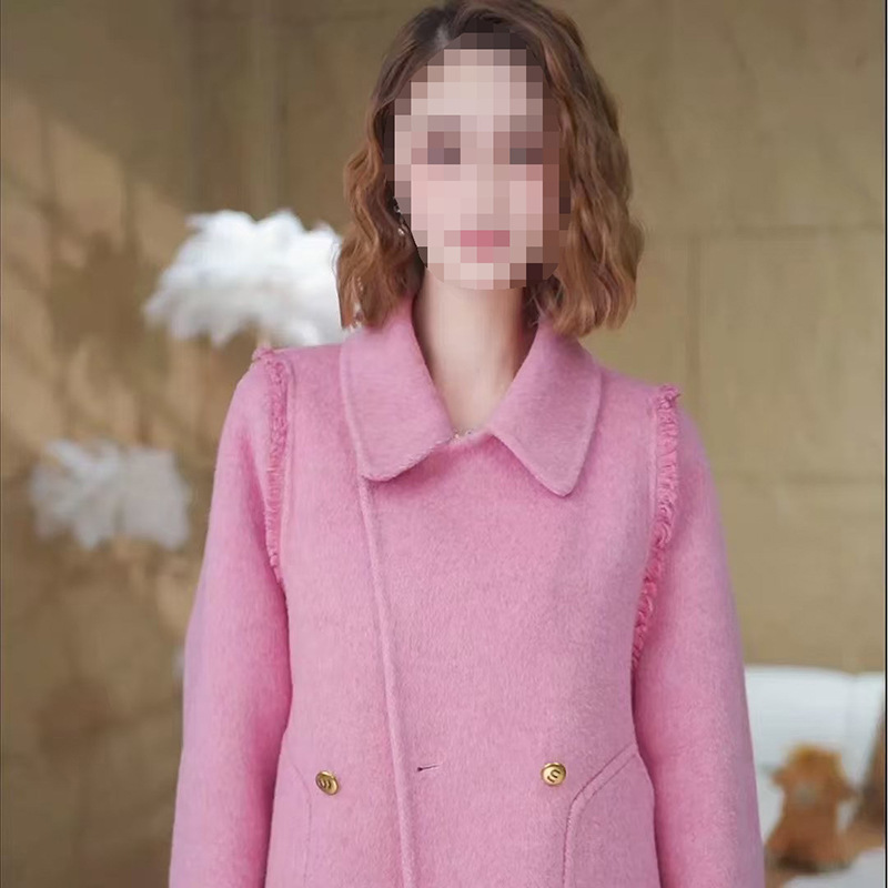 New Women's Fashion Autumn and Winter Lapel Multi-Color Short Wool Coat Wholesale Stylish Top Jacket