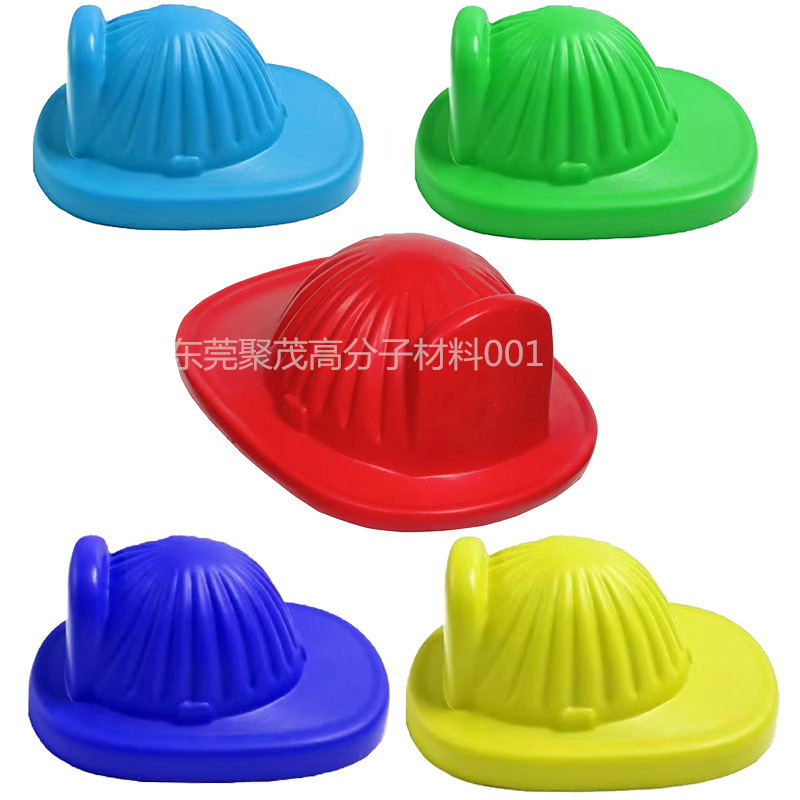Pu Artificial Fire Hat Releaser Red Can Be Printed Environmentally Friendly Material Decompression Toy Creative Foam Hat