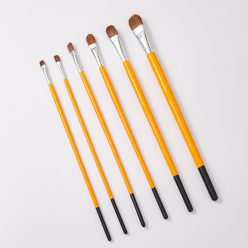 Art Student Wolf Hair Oil Painting Brush Watercolor Acrylic Watercolor Paint Round Head Painting Brush Set Brush Factory Wholesale 