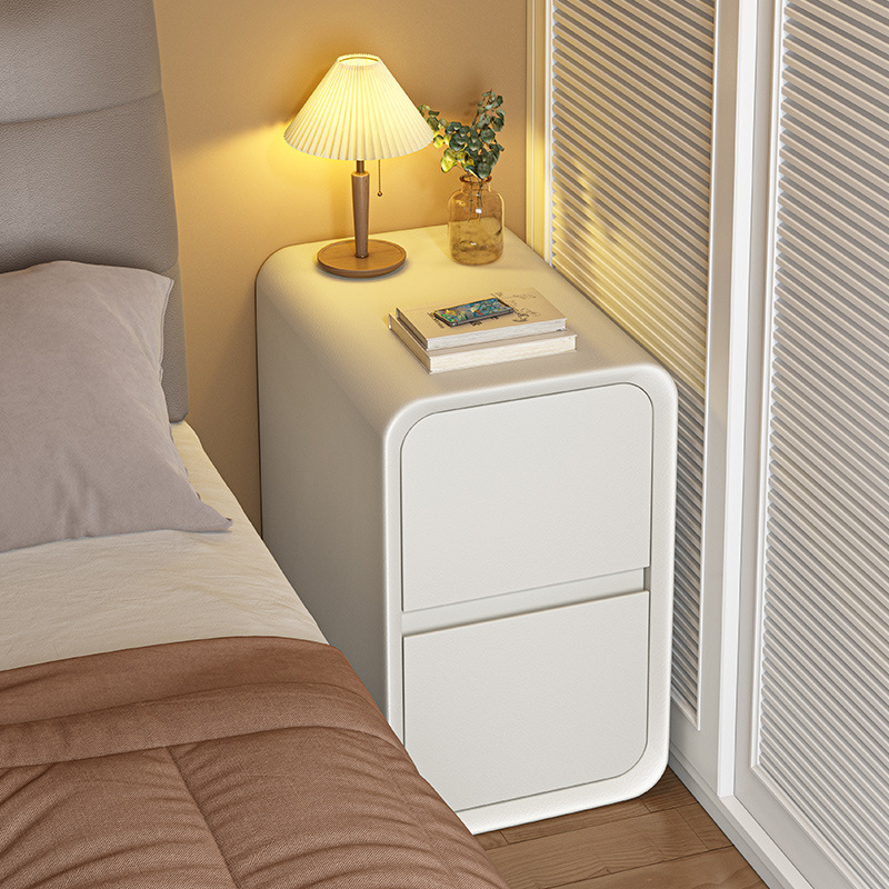 Cabecera de cama de alta sensación sin instalación de madera sólida simple estante de la cama dormitorio moderno simple doble cabecera de cama