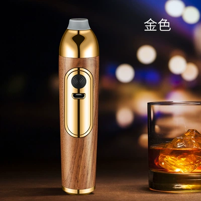 Car-mounted non-dropping soot artifact in car smoking non-dropping soot portable with cigarette lighter bullet-free creative ashtray (Car ashtray) - large-capacity-walnut-gold-three-use-type-with-cigarette-lighter-can-store-ash