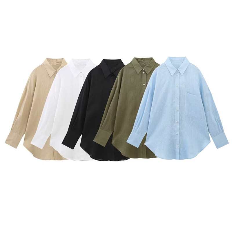 fashionable design long autumn shirt for leisure