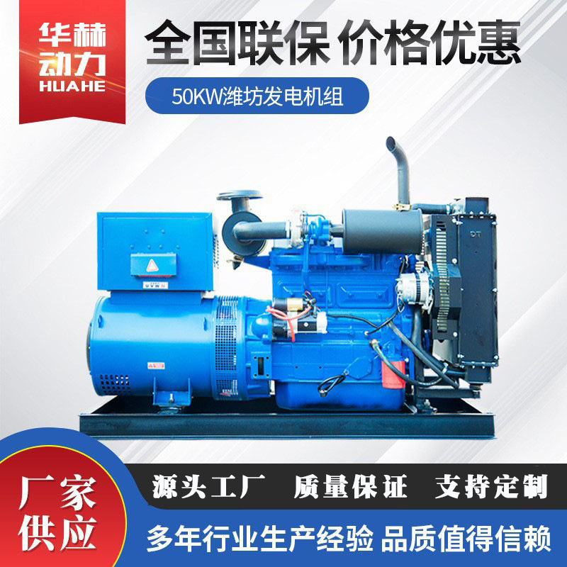 厂家供应养殖场发电设备 小型发电机组设备 潍坊50kw柴油发电机组