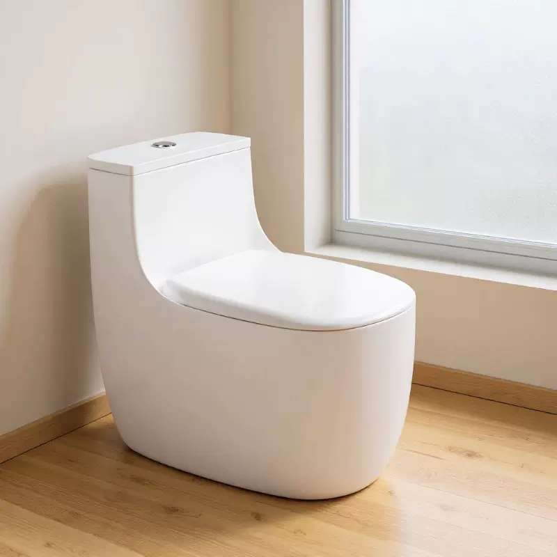 潮州普通节水马桶坐便器家用小户型58CM酒店公寓工程批发蛋形卫浴