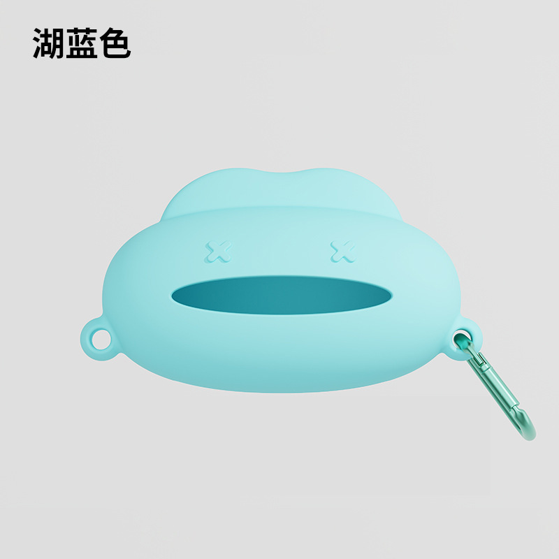 宠物垃圾袋收纳盒户外遛狗狗拾便袋收纳挂盒硅胶防摔迷你可挂项圈|undefined