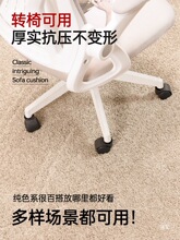 圆形地毯客厅卧室地垫电脑椅子沙发中古加厚型衣帽间书房