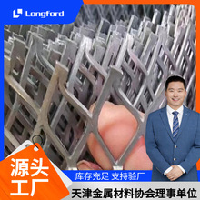 天津镀锌板拉丝网 菱形装饰钢板 金属冲孔幕墙喷塑铁网格拉板网